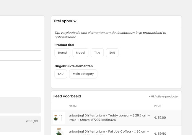 StoreLinkr product feeds title editor