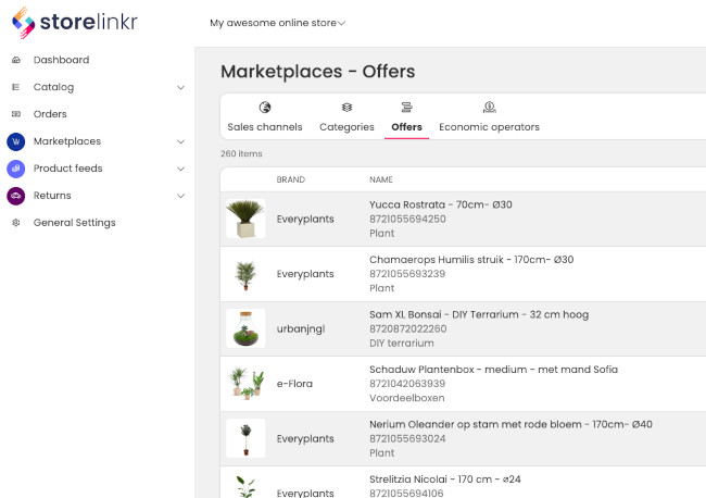StoreLinkr marketplace integrator